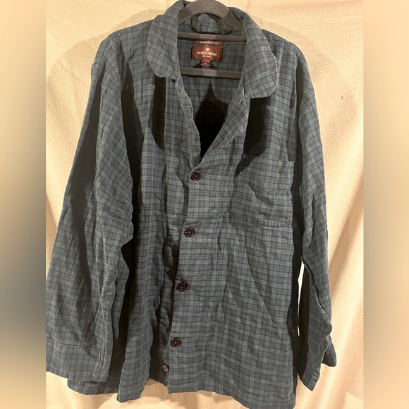 Men’s Flannel Pajama Shirt - Picture 1 of 4